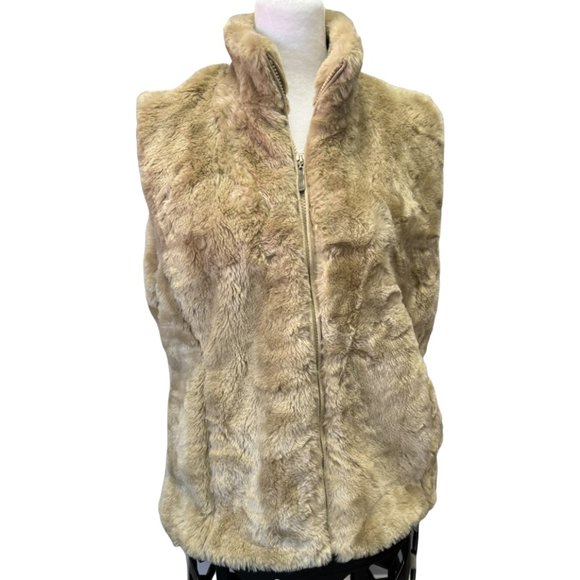 Coldwater Creek Fur Vest - Picture 1 of 6